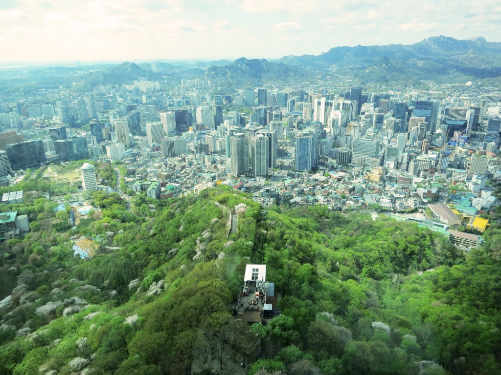 View from N Seoul Tower, South Korea